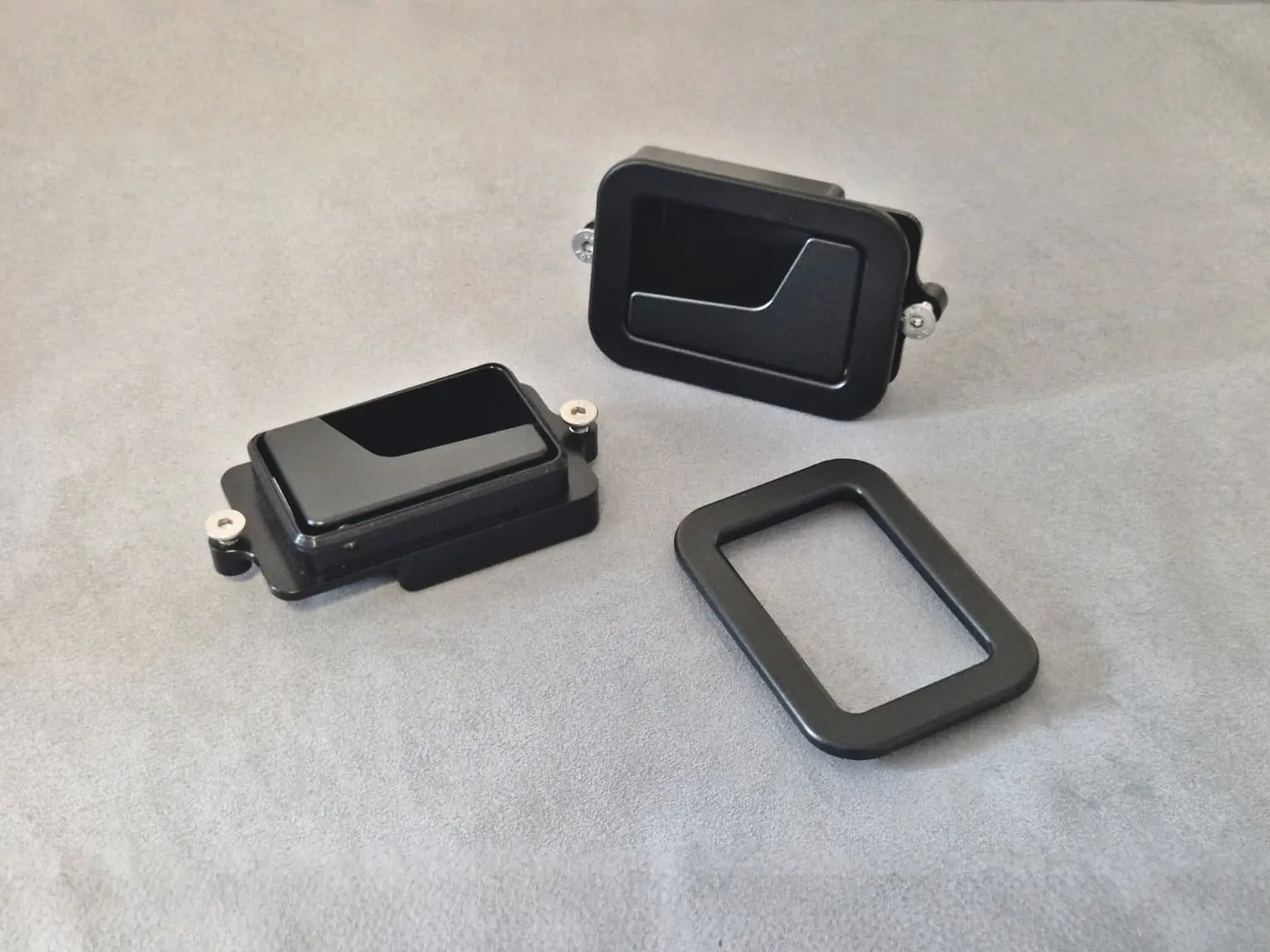 Billet Aluminum Door Handle Mechanism Pair or Set - BMW E30 E28 E23 E24 1 BMW e30 aluminum billet door handles pair upgrade