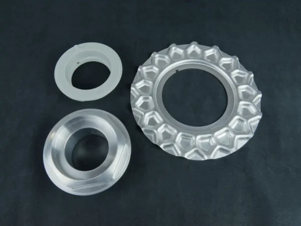 BMW 16 Style 5 aluminum billet center caps - 5x120 hubcaps set - Image 2