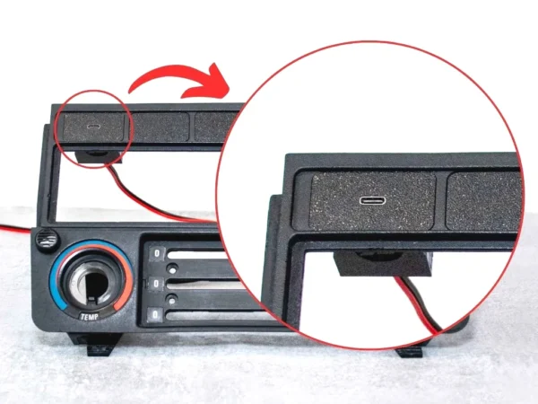 BMW E30 USB C phone charger connector add-on