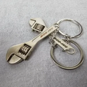 Adjustble wrench key chain