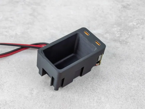 E39 center console USB phone charger tray