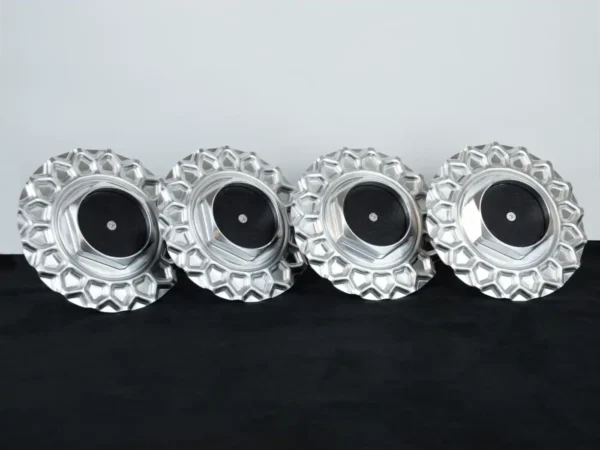 BBS RZ aluminium center caps - 15" 16" hubcaps set - with aluminium hexagons - Image 4