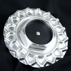 BBS RZ aluminium center caps - 15" 16" hubcaps set - with aluminium hexagons