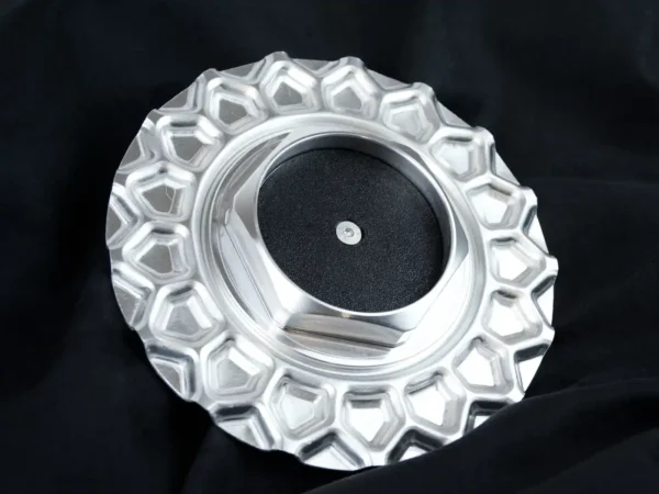 BBS RZ aluminium center caps - 15" 16" hubcaps set - with aluminium hexagons