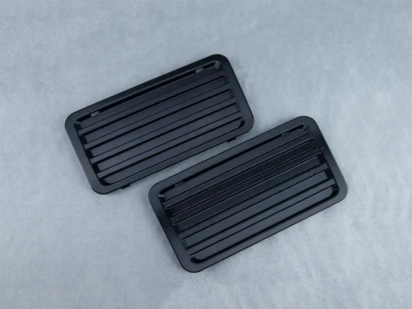 Set of Fog Light Blank Ribbed Trims - Early Type 1 BMW E30 Bumper - Image 2
