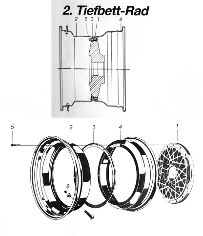 Tiefbett BBS RS 3 piece wheel assembly tutorial