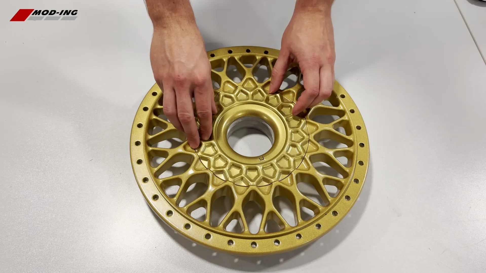 1 BBS RS center cap waffle install