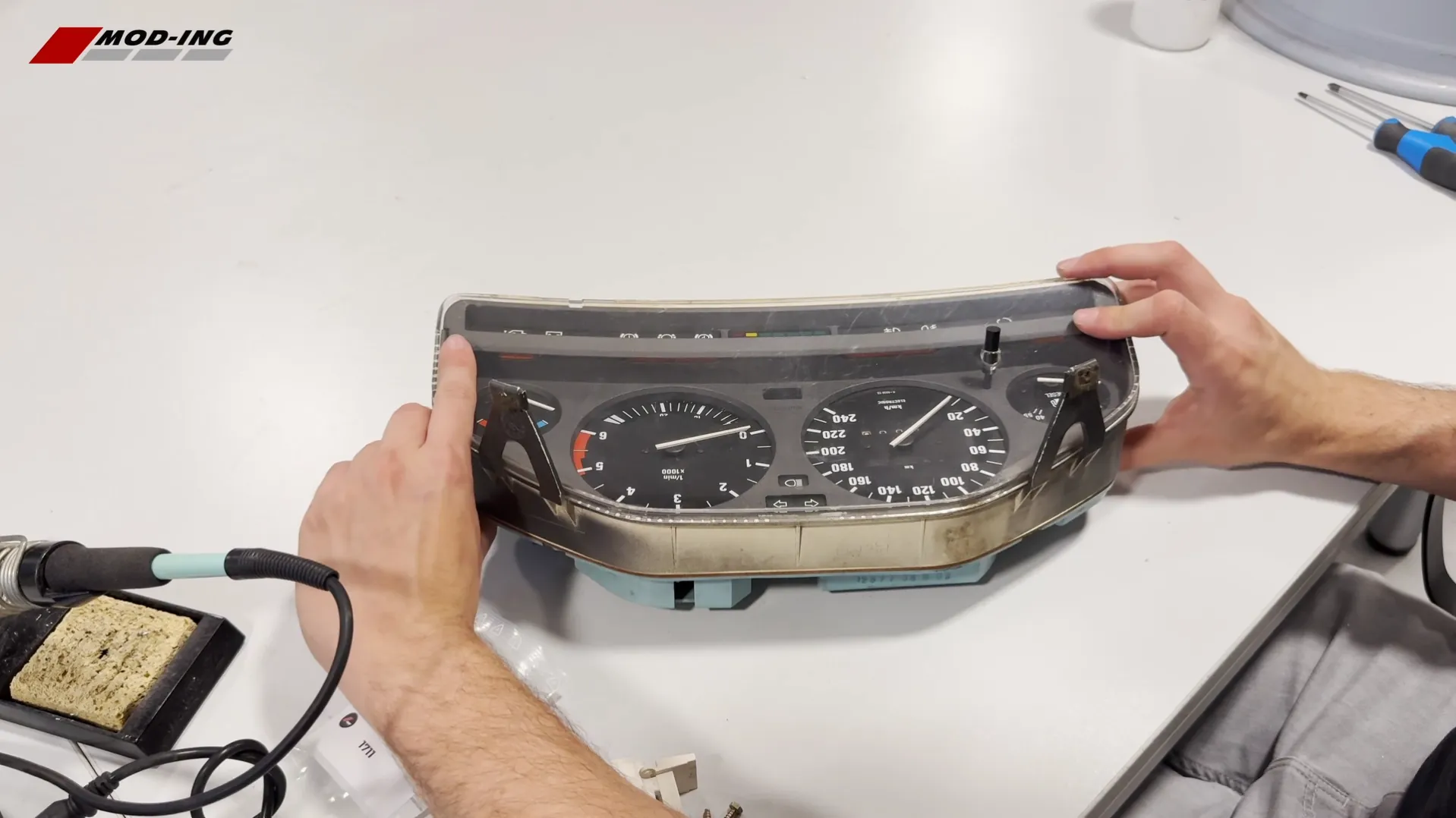 7 e30 reasemble instrument cluster
