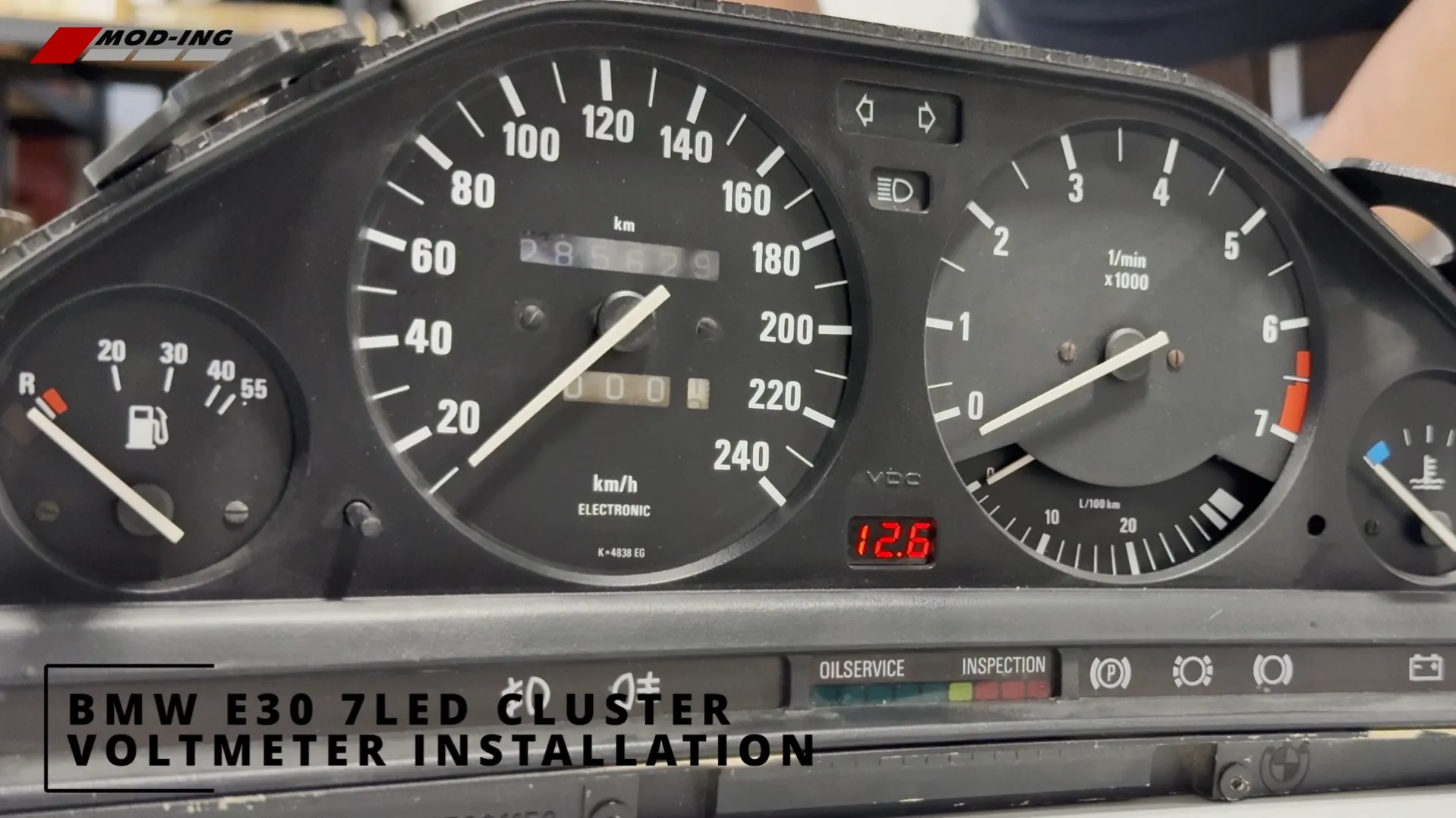 e30 voltmeter cluster installation tutorial