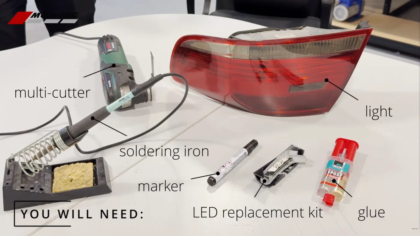 0 e92 inner taillight led repair tools needed
