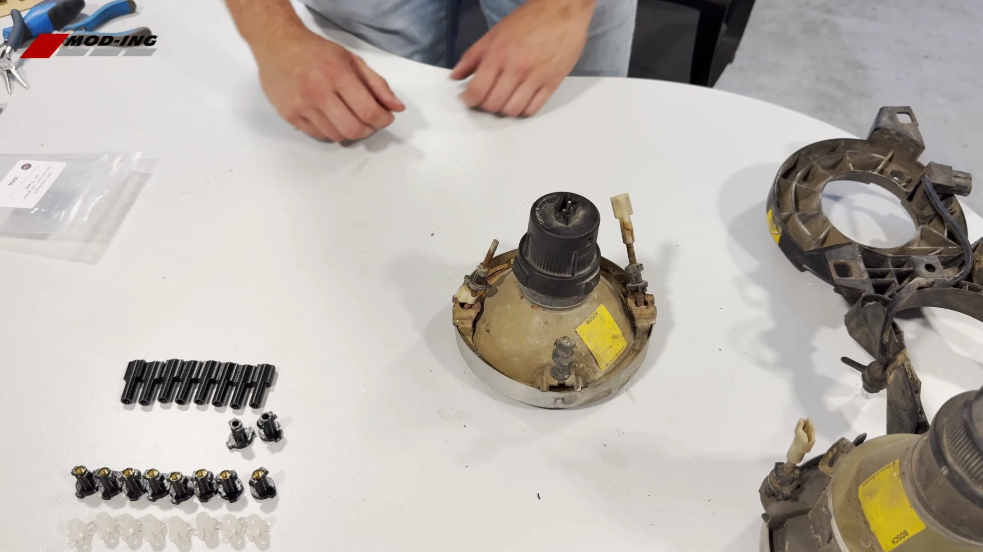 00 e30 headlight repair tools and parts required
